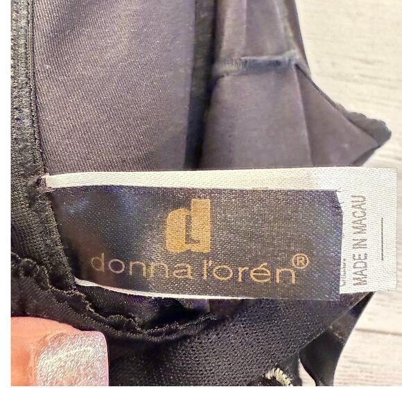 VTG Donna L'oren Y2K black lace corset 34C whimsygoth coquette grunge witchy emo - Picture 9 of 10